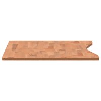 vidaXL Schreibtischplatte 110x(50-55)x1,5 cm Massivholz Buche