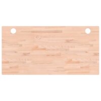 vidaXL Schreibtischplatte 110x55x1,5 cm Massivholz Buche