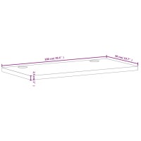 vidaXL Schreibtischplatte 100x50x2,5 cm Massivholz Buche