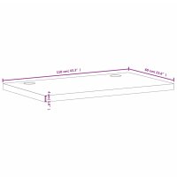 vidaXL Schreibtischplatte 110x60x4 cm Massivholz Buche