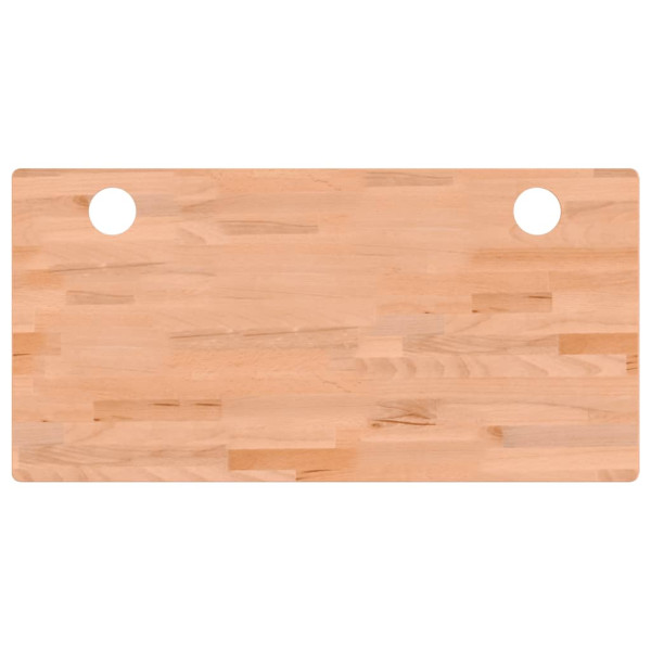 vidaXL Schreibtischplatte 110x55x4 cm Massivholz Buche