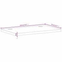 vidaXL Schreibtischplatte 110x55x4 cm Massivholz Buche