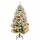 vidaXL K&uuml;nstlicher Weihnachtsbaum Klappbar 150 LEDs &amp; Kugeln 120 cm