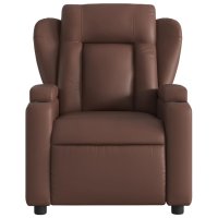 vidaXL Massagesessel Braun Kunstleder