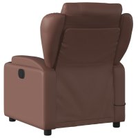 vidaXL Massagesessel Braun Kunstleder