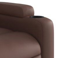 vidaXL Massagesessel Braun Kunstleder