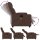 vidaXL Massagesessel Braun Kunstleder
