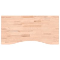 vidaXL Schreibtischplatte 80x(36-40)x4 cm Massivholz Buche
