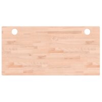 vidaXL Schreibtischplatte 100x50x2,5 cm Massivholz Buche