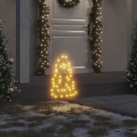 vidaXL Weihnachtsb&auml;ume mit Erdspie&szlig;en 3 Stk. 50 LEDs 30 cm