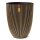 Capi Vase Groove Elegant 34x46 cm Schwarz und Golden