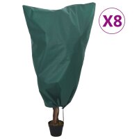 vidaXL Wintervlies mit Kordelzug 8 Stk. 70 g/m²...