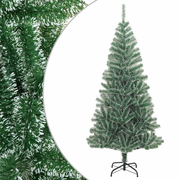 vidaXL K&uuml;nstlicher Weihnachtsbaum Beschneit Gr&uuml;n 240 cm