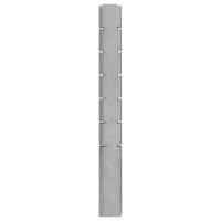 vidaXL Pfosten für Gabionenzaun Silbern 180 cm Verzinkter Stahl