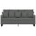 vidaXL 2-Sitzer-Sofa Dunkelgrau 140 cm Stoff