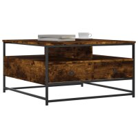 vidaXL Couchtisch R&auml;uchereiche 80x80x45 cm Holzwerkstoff