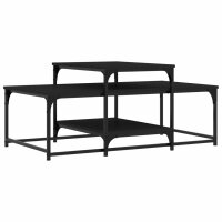 vidaXL Couchtisch Schwarz 102x60x45 cm Holzwerkstoff