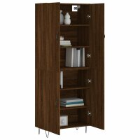 vidaXL Highboard Braun Eichen-Optik 69,5x34x180 cm Holzwerkstoff