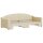 vidaXL Tagesbett Ausziehbar Creme 80x200 cm Stoff
