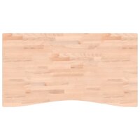 vidaXL Schreibtischplatte 110x(55-60)x1,5 cm Massivholz Buche