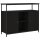 vidaXL Sideboard Schwarz 100x35x80 cm Holzwerkstoff