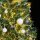 vidaXL Künstlicher Weihnachtsbaum 300 LEDs & Kugeln Beschneit 180 cm