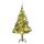 vidaXL Künstlicher Weihnachtsbaum mit Schnee & Kugeln 150 LEDs 150 cm