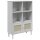 vidaXL B&uuml;cherschrank SENJA Rattan-Look Wei&szlig; 90x35x130 cm Kiefernholz