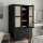 vidaXL Kleiderschrank SENJA Rattan-Optik Schwarz 90x55x175 cm