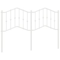 vidaXL Kopfteil Metall Weiß 135 cm
