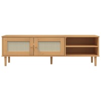 vidaXL TV-Schrank SENJA Rattan-Optik Braun 158x40x49 cm Kiefernholz