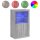 vidaXL Beistellschrank mit LED-Leuchten Grau Sonoma Holzwerkstoff