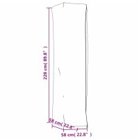 vidaXL Heizstrahler-Abdeckungen 2 Stk. Pyramidenform 58x58x228cm 420D