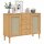 vidaXL Sideboard SENJA Braun 112x40x80 cm Massivholz Kiefer