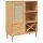 vidaXL Highboard SENJA Rattan-Optik Braun 90x40x112 cm Kiefernholz