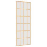 vidaXL Schiebetür Golden 76x205 cm Matt ESG-Glas und...