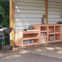 vidaXL Outdoor-Küchenschränke 2 Stk. Massivholz...