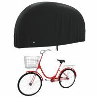 vidaXL Fahrrad-Abdeckung Schwarz 200x70x110 cm 190T Oxford