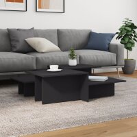 vidaXL Couchtische 2 Stk. Grau Holzwerkstoff