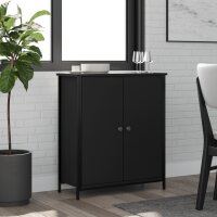 vidaXL Sideboard Schwarz 70x30x80 cm Holzwerkstoff