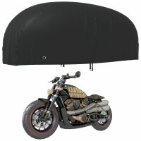 vidaXL Motorrad-Abdeckung Schwarz 295x110x140 cm 210D Oxford