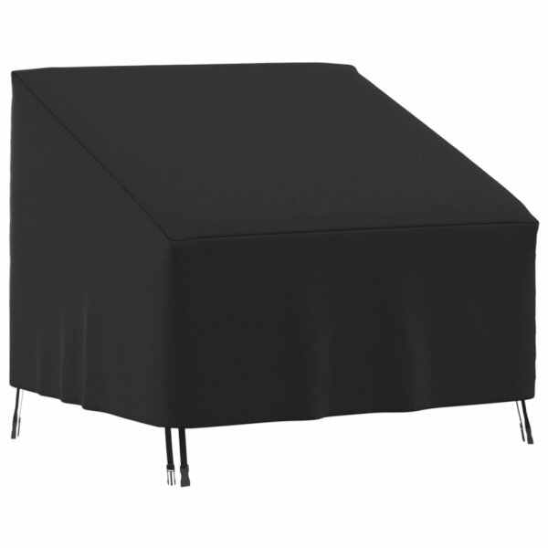 vidaXL Abdeckung f&uuml;r Gartensessel Schwarz 96x79x49/74 cm 420D Oxford