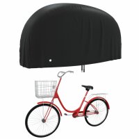 vidaXL Fahrrad-Abdeckung Schwarz 200x85x110 cm 190T Oxford