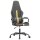 vidaXL Gaming-Stuhl mit Massagefunktion Gold und Schwarz Kunstleder