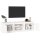 vidaXL TV-Schrank Weiß 140x35x40 cm Massivholz Kiefer