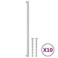 vidaXL M&ouml;belgriffe 10 Stk. Silbern 480 mm Edelstahl