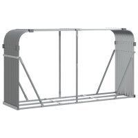 vidaXL Kaminholzunterstand Hellgrau 180x45x100 cm...