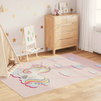 vidaXL Kinderteppich Rosa 160x230 cm Einhorn Waschbar...