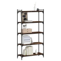 vidaXL B&uuml;cherregal 5 B&ouml;den R&auml;uchereiche 80x30x154 cm Holzwerkstoff