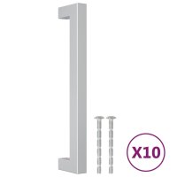 vidaXL Möbelgriffe 10 Stk. Silbern 160 mm Edelstahl